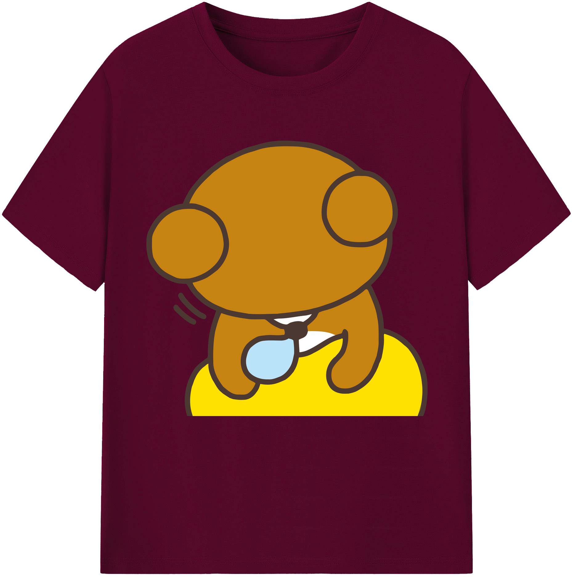 （画像用） リラックマ リラックマ キイロイトリ Rilakkuma Korilakkuma Kiiroitori レディースカジュアルプリントTシャツ（綿100％）